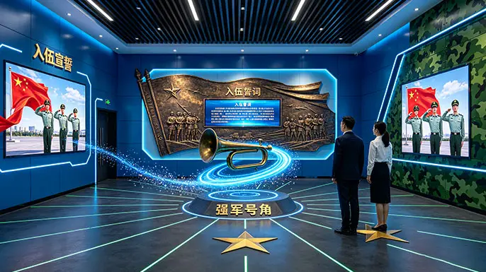 国防科技展厅-序厅·入伍仪式