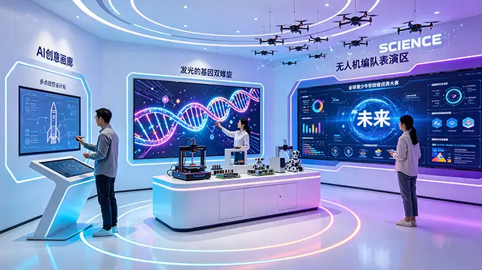 科学技术展厅-未来探索·创客工坊