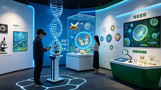 生态文明沉浸展厅-微观秘境·生命密码