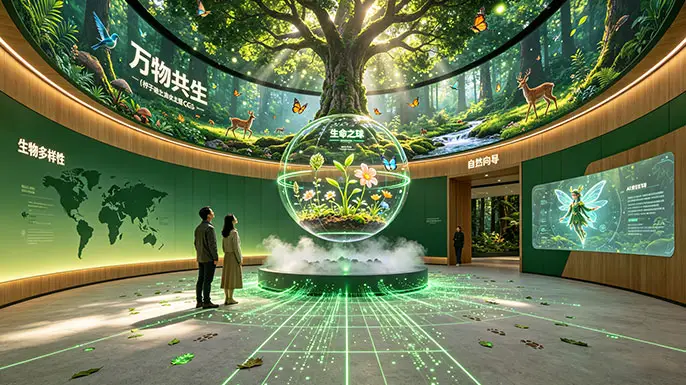 生态文明沉浸展厅-序厅·万物共生