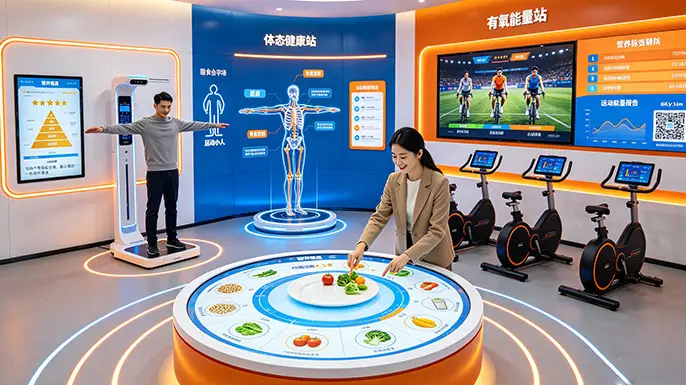 智慧健康科普馆-健康基石·乐活人生