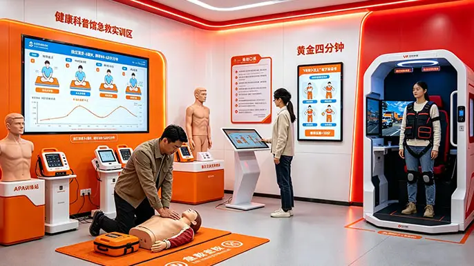 智慧健康科普馆-急救实训·黄金救援