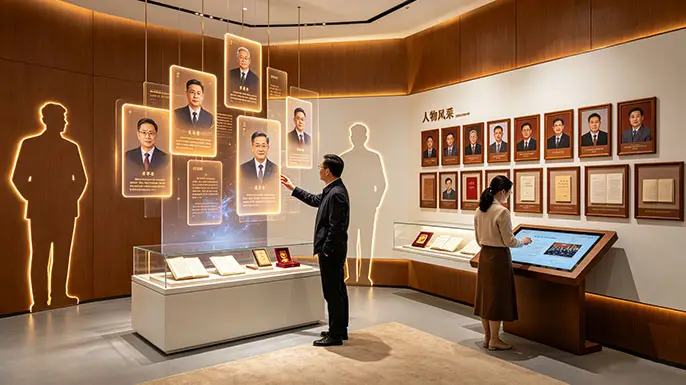 东台中学校史馆-人物风采区