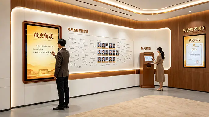 东台中学校史馆-展厅尾厅