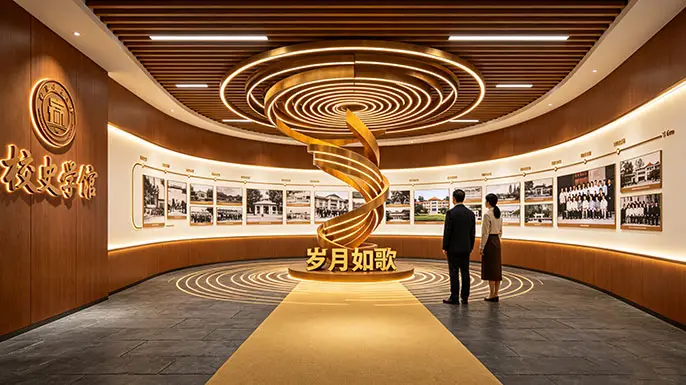 东台中学校史馆-展厅序厅