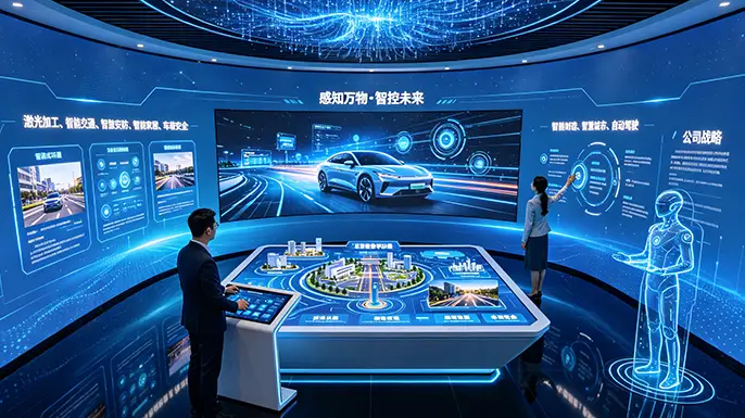 睿达智科产品展厅-行业解决方案与未来展望区