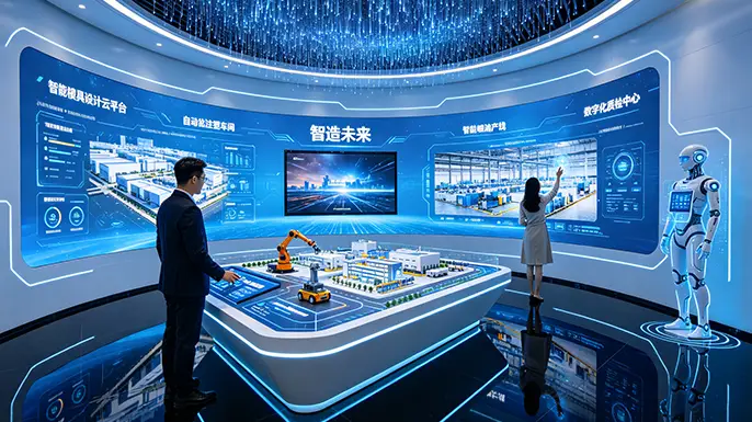 玖芮精密科技展厅-展厅全景