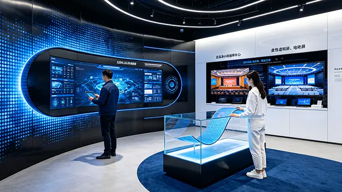 海沃科多媒体展厅-显示技术与LED展区