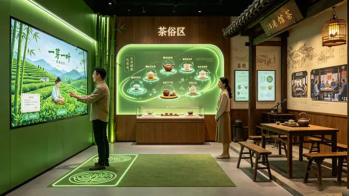 茶文化展厅-茶俗体验·茶乡风情