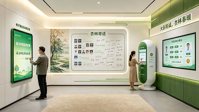中医药文化展厅-尾厅·杏林寄语