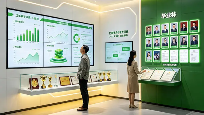 校史馆展厅-办学成就·桃李满园