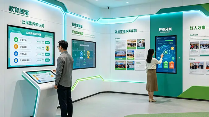 高校德育展馆-明德践行·德在行动