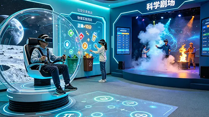 中学科学探索展厅-互动体验·玩转科学