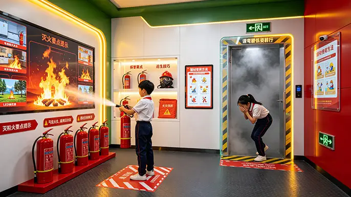 小学安全教育展馆-消防安全·火线避险