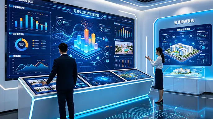 大学智慧校园展厅-智慧管理·数据中枢