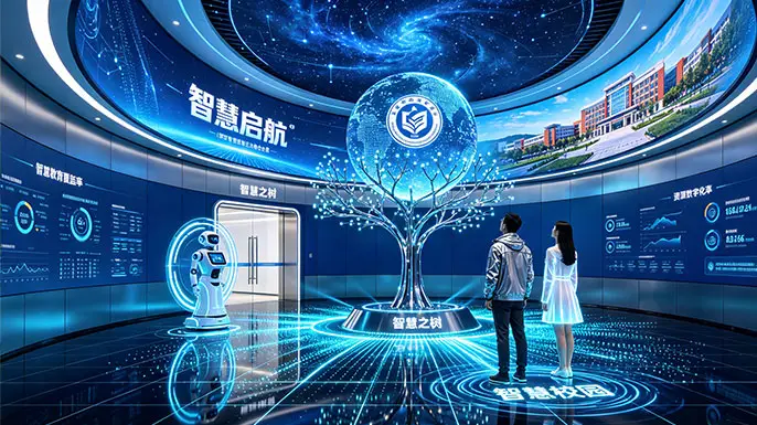 大学智慧校园展厅-序厅·智慧启航