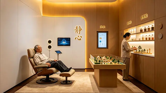 老干部心理健康关爱中心展厅-疗愈篇·静心港湾