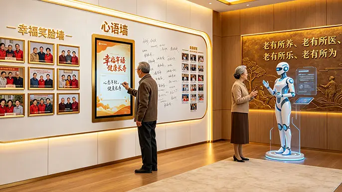 老干部心理健康关爱中心展厅-尾厅·幸福家园