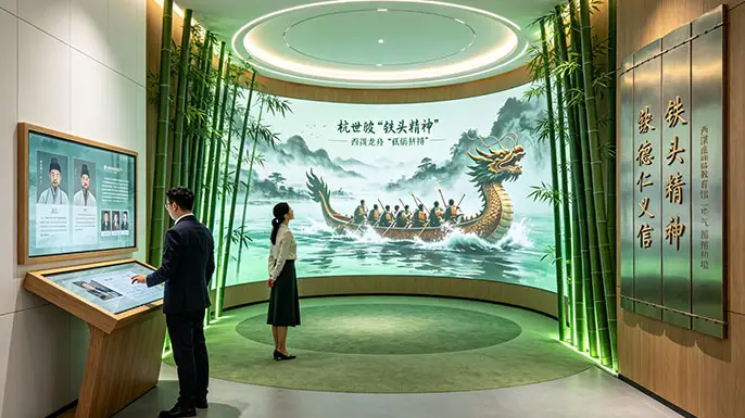 西溪廉政教育馆-正气扬帆展区