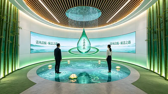 西溪廉政教育馆-序厅全景