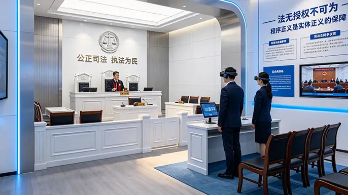 青少年法治文化教育馆-模拟法庭区·情景互动