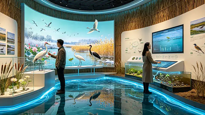国家湿地公园科普馆-湿地秘境·生命摇篮