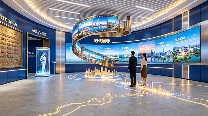 高新区产业展示中心-序厅·时代画卷