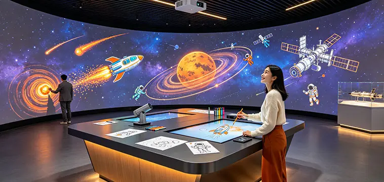 北溟创艺展示-互动涂鸦